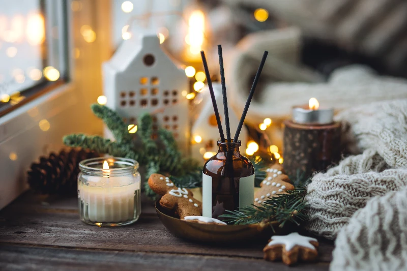 Aromatic home apartment diffuser with the fresh pine fragrance